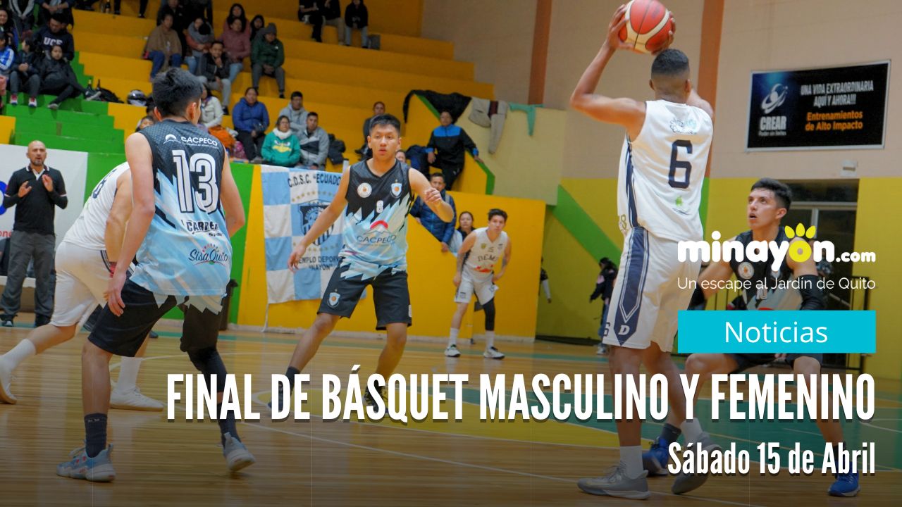 Final de básquet Masculino y Femenino este sábado 15 de abril