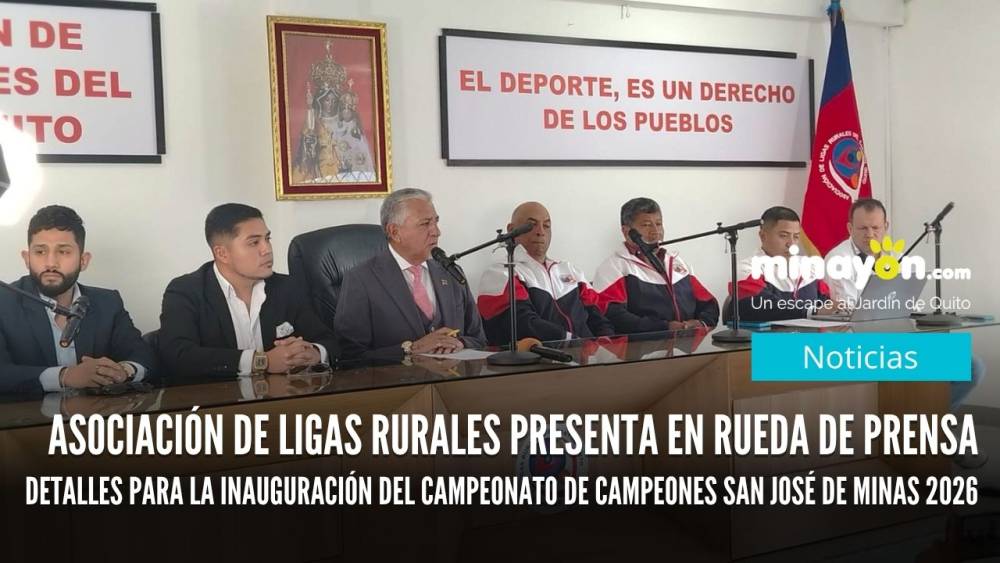 La Asociación de Ligas Rurales de Ligas Rurales del Cantón Quito Presentó en Rueda de Prensa Detalles para La Inauguración del Campeonato de Campeones