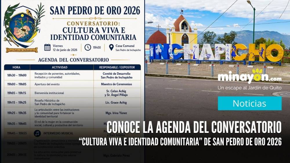 Conoce la agenda del conversatorio “Cultura Viva e Identidad Comunitaria” de San Pedro de Oro 2026