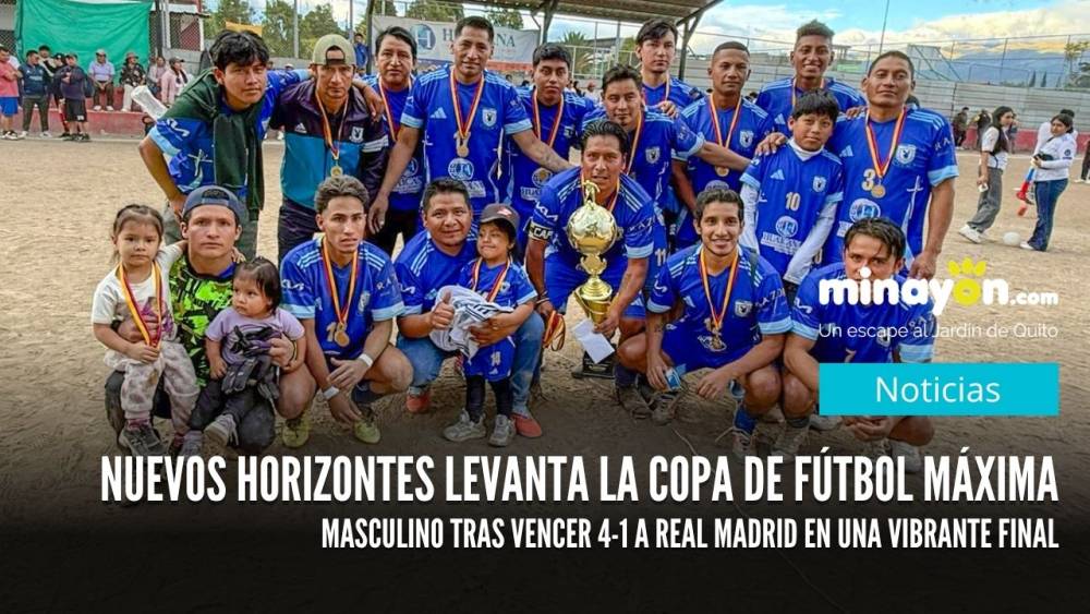 Nuevos Horizontes levanta la copa de fútbol Máxima Masculino tras vencer 4-1 a Real Madrid en una vibrante final