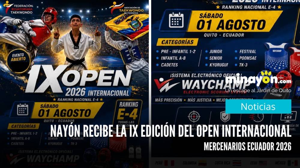 Nayón recibe la IX edición del Open Internacional Mercenarios Ecuador 2026