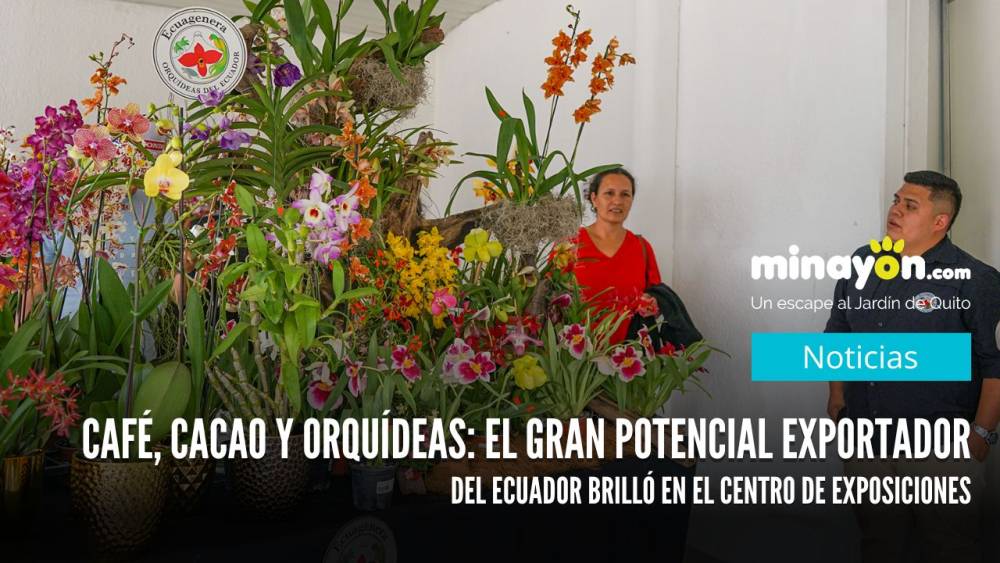 Café, cacao y orquídeas: El gran potencial exportador del Ecuador brilló en el Centro de Exposiciones