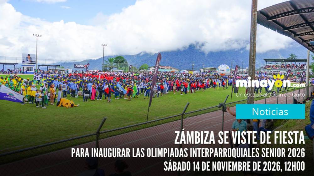 Zámbiza se viste de fiesta para inaugurar las Olimpiadas Interparroquiales Senior 2026 el sábado 14 de noviembre de 2026