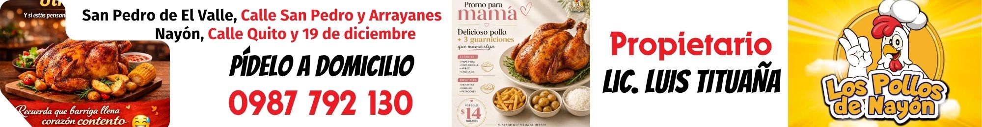 Pollos de Nayón - Promos para mamá