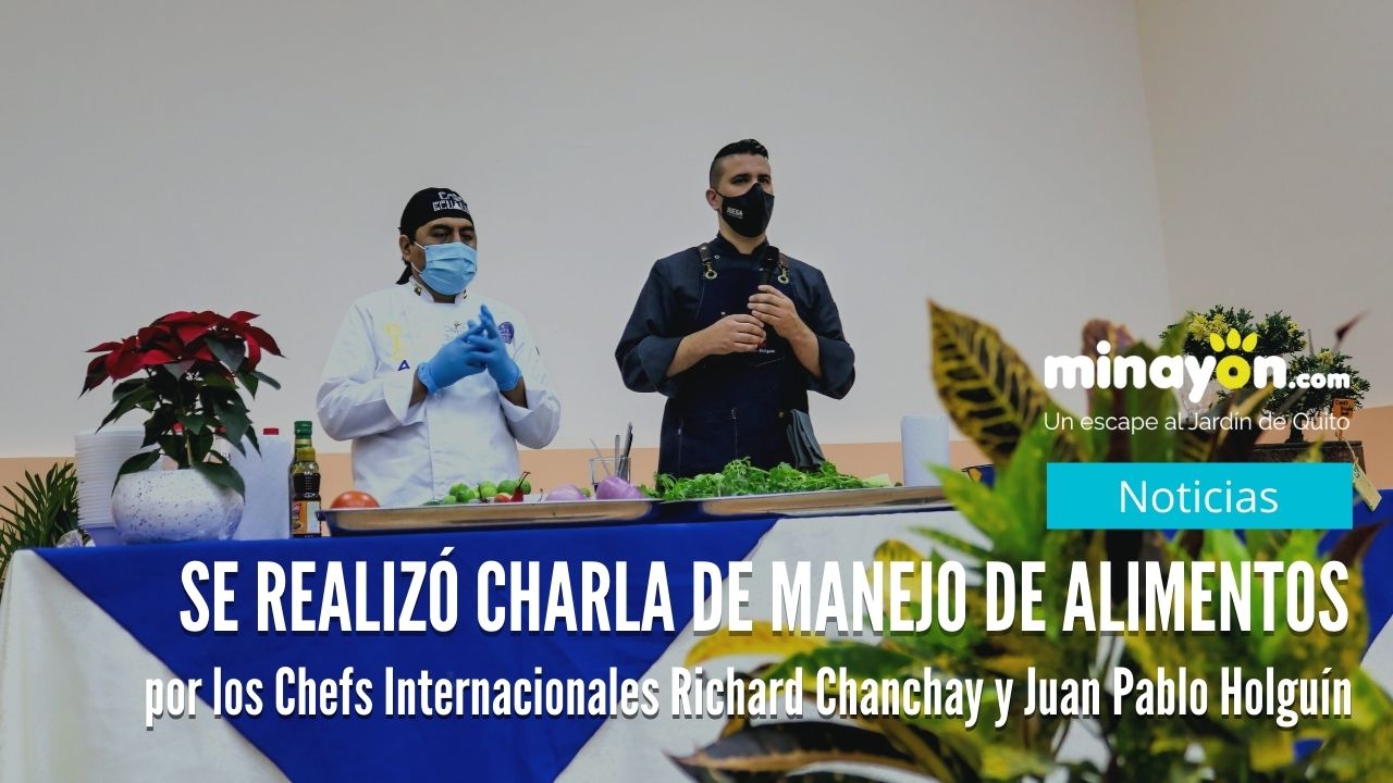 Chefs internacionales Richard Chanchay y Juan Pablo Holguín dictaron charla en Nayón