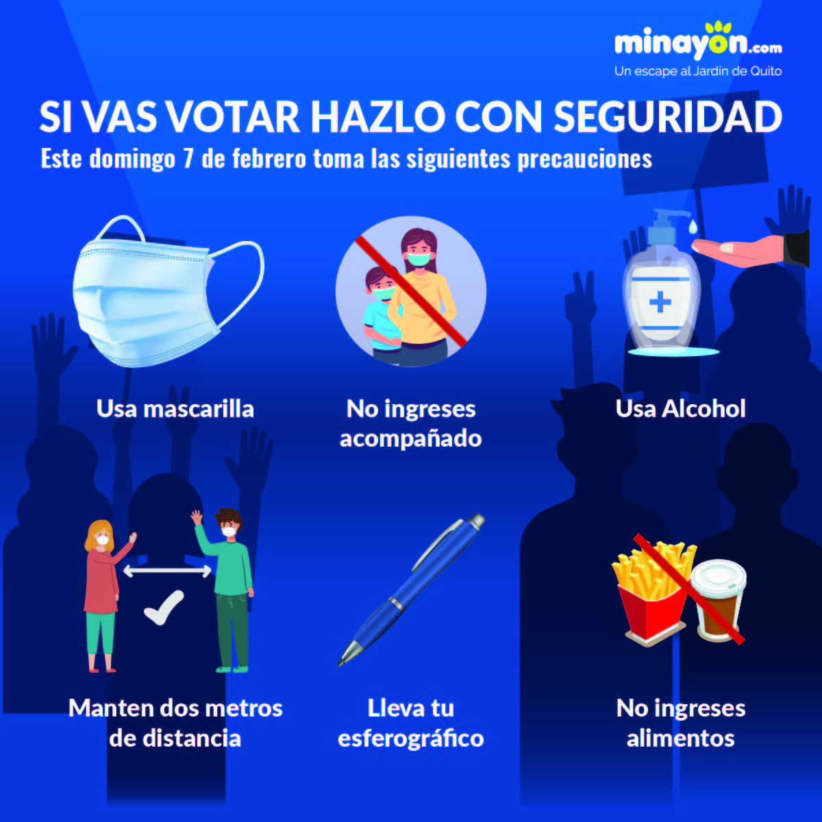 Si vas a votar hazlo con seguridad