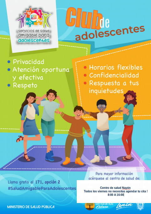 Atención diferenciada para jóvenes del Club de Adolescentes