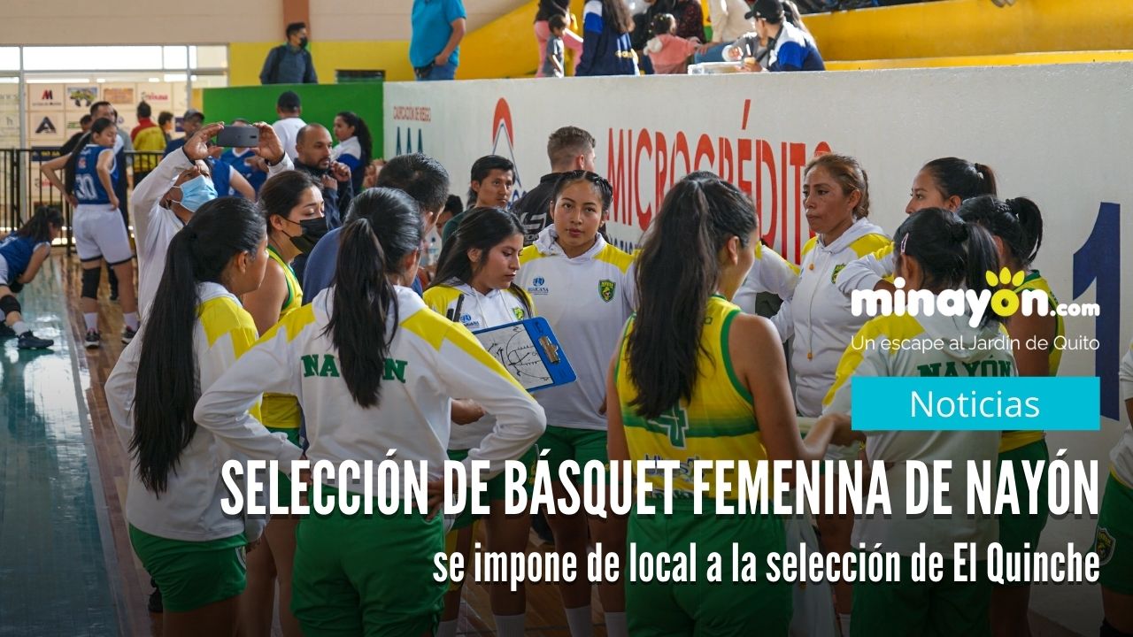 Selección de Básquet femenina de Nayón se impone de local a la selección de El Quinche