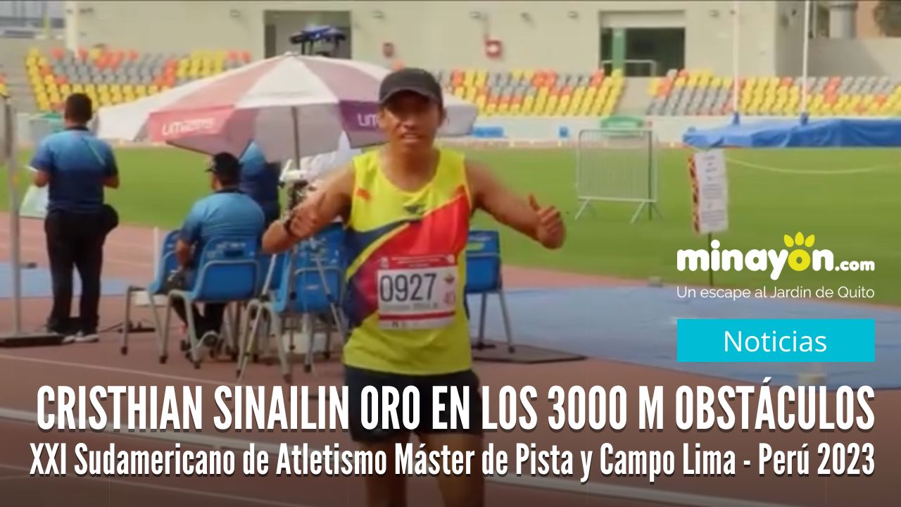 Cristhian Sinailin Gana Oro en los 3000m obstáculos en el Sudamericano de Atletismo Másters en Perú, La racha continúa