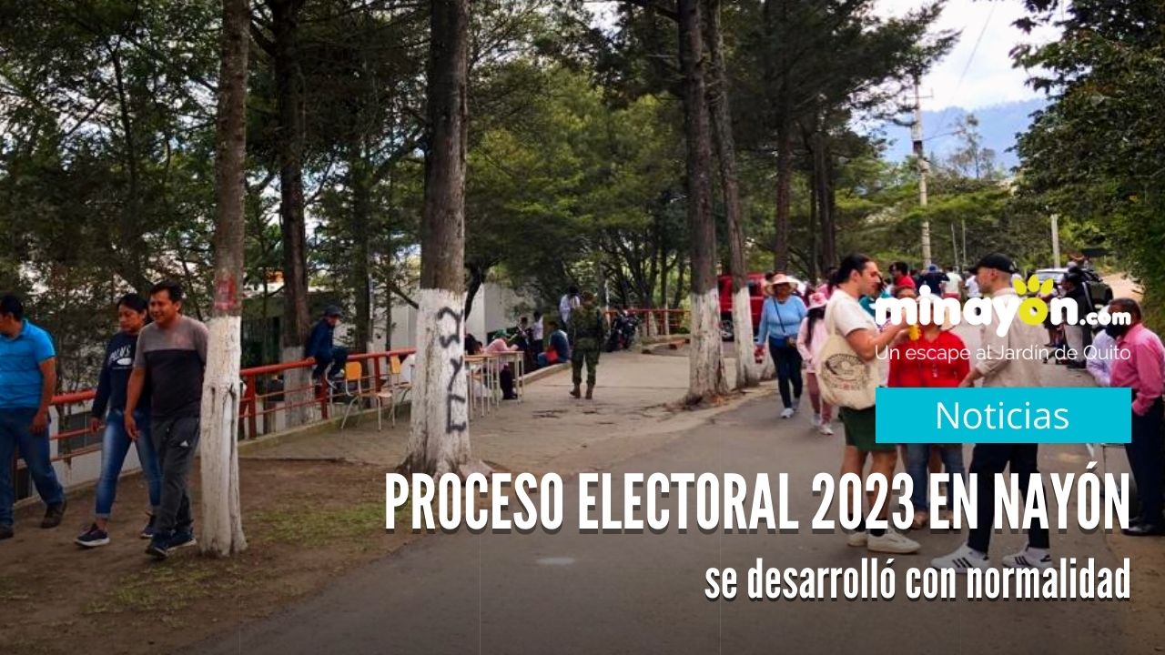 Proceso Electoral 2023 en Nayón se desarrolló con normalidad