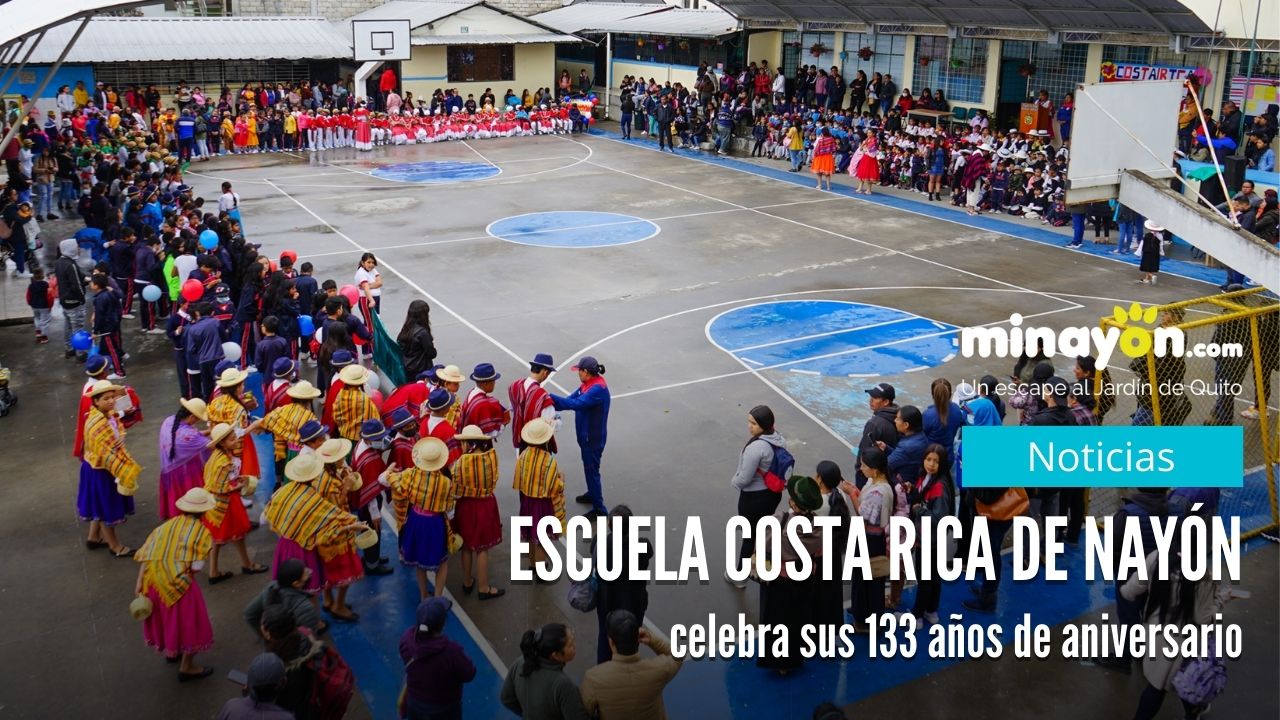 Escuela Costa Rica de Nayón celebra sus 133 años de aniversario