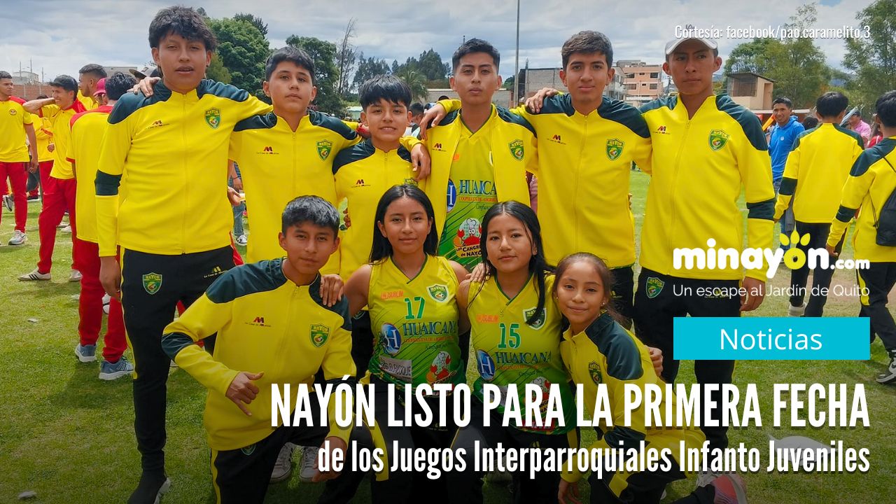 Nayón listo para la primera fecha de los Juegos Interparroquiales Infanto Juveniles