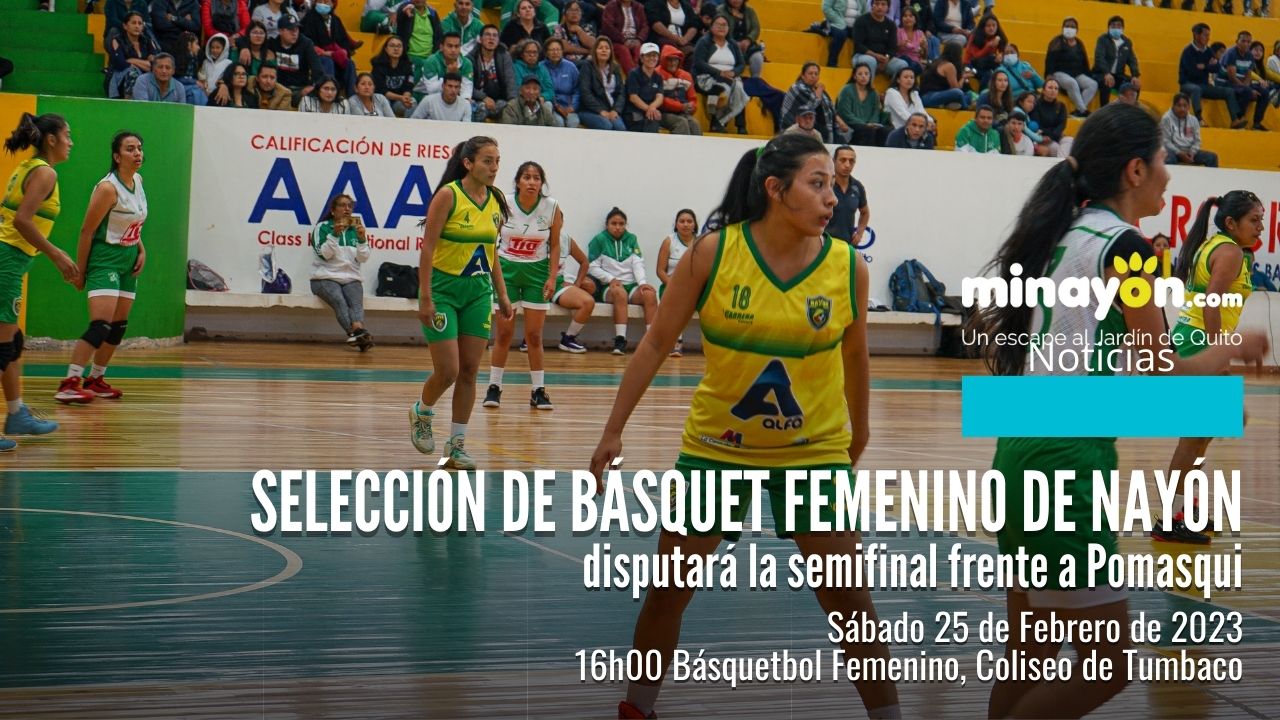 Selección femenina de básquet de Nayón disputará la semifinal frente a Pomasqui