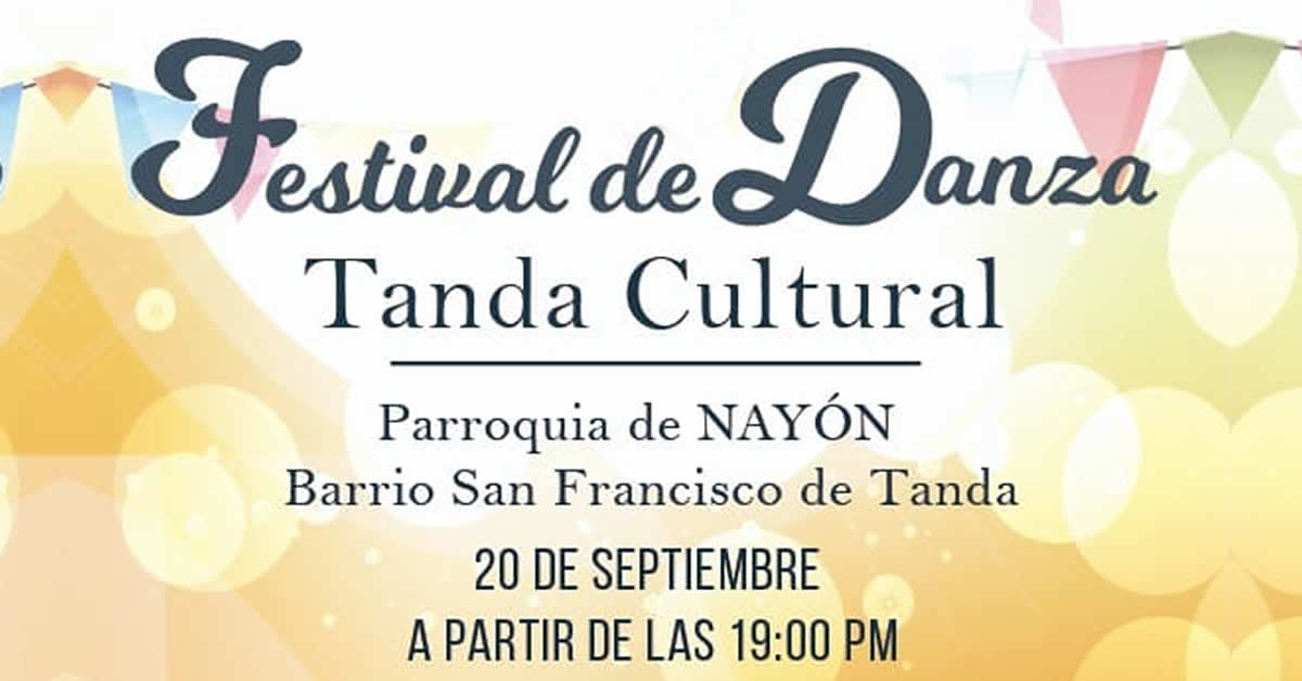 Festival de Danza Tanda Cultural