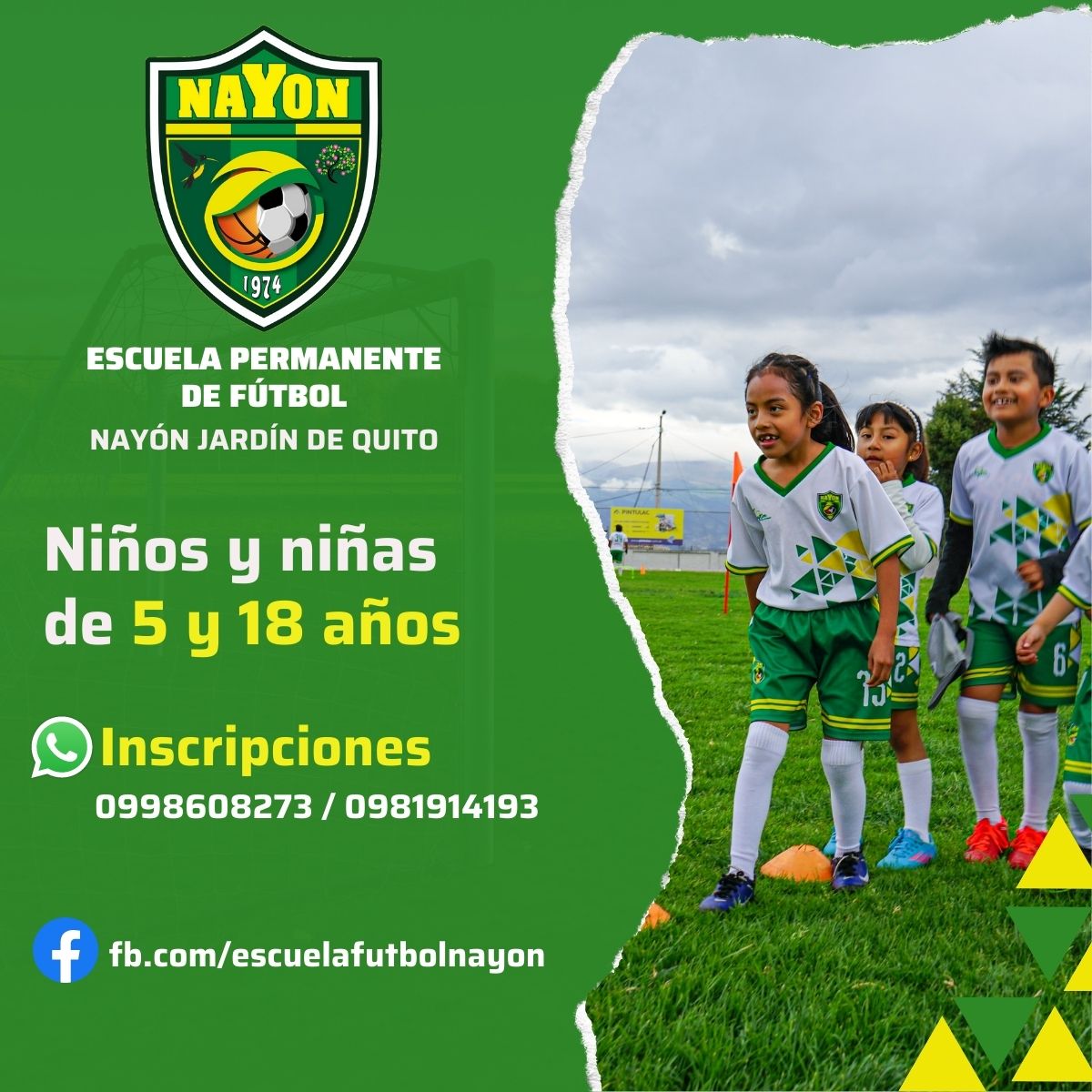 Escuela Permanente de Fútbol para niños y niñas, Liga Deportiva Parroquial Nayón